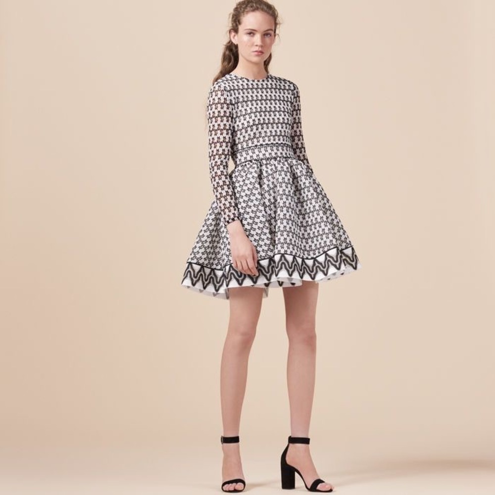 Black and white dress